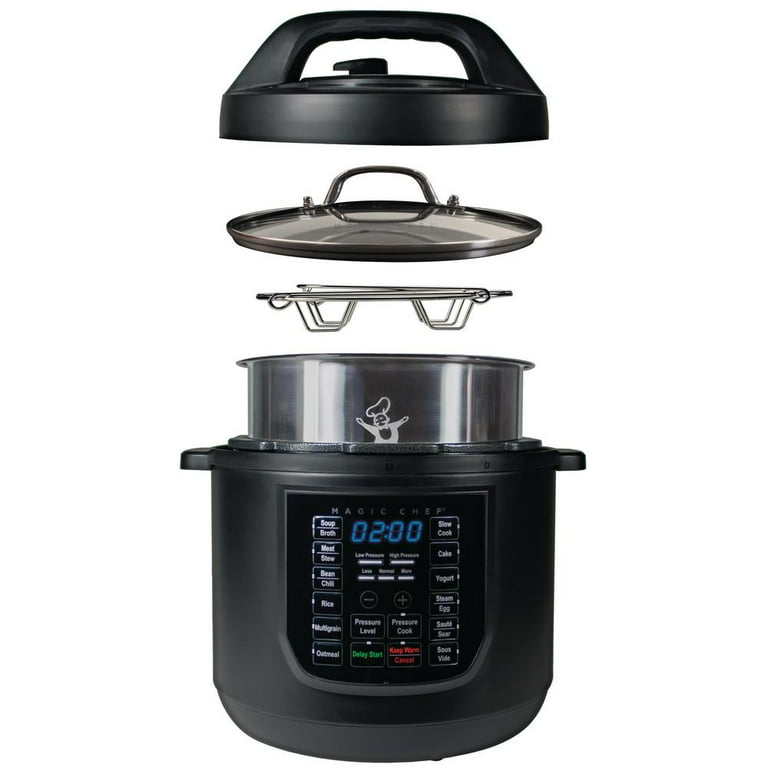9-in-1 6 Qt. Matte Black Electric Multi-Cooker with Recipe Book 9-in-1 6 Qt. Matte Black Electric Multi-Cooker with Recipe Book