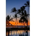 thumbnail image 2 of Engelbrecht, Jim 23x32 Gold Ornate Wood Framed with Double Matting Museum Art Print Titled - Sunset reflected in resort pool-Maui-Hawaii-USA, 2 of 4