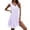 Purple, variant on JFHHQ Jersey Dress Women's V Neck Sleeveless Mini Dress with Polka Dot Jacquard and Ruffle Flowy Chiffon Casual Wear XXL Purple