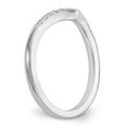 thumbnail image 6 of 14K White Gold Ring Band Wedding Diamond Round , Size 5, 6 of 7