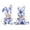 E, variant on 2pcs Blue White Easter Fabric Rabbit Ornament Porcelain Style - Cute Easter Rabbits Decor, Chinese Style Holiday Party Layout Supplies, Perfect Home Easter Decor Ornament for Spring Festivities