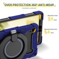 thumbnail image 3 of FJLBDE Case for Samsung Galaxy Tab A7 Lite 8.7 Inch 2021 SM-T220/T225/T227 with 360 Kickstand, Shoulder Strap Carrying Protective Cover, Navy Blue, 3 of 6