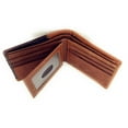 thumbnail image 2 of Genuine Leather Metal Longhorn Concho Mens Bifold Short Wallet / Multi Color, 2 of 4