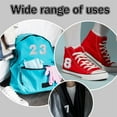thumbnail image 4 of 72 Pcs White Alphabet and Numbers Iron-on Letters Varsity Decorative Repair Patches Numbers 0-9 Applique Embroidered Patch A-Z Letters Iron-on for Clothing Handbags Shoes Hats By Scheam, 4 of 7