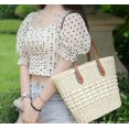 thumbnail image 3 of Kukuzhu Woven Straw Bag, Women Fashion Handmade Beach Shoulder Bag, Casual Large Summer Tote Bag, 3 of 6