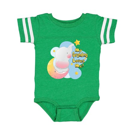 

Inktastic My Grandma Loves Me Gift Baby Boy or Baby Girl Bodysuit