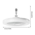 thumbnail image 3 of Dvumao Portable Fans for Living Room, E27 Ceiling Fan with Lights Enclosed Low Fan Light Ceiling Light with Fan Hidden Fan Delier Gimbal Lamp Three Color Dimming, Man Gifts, 3 of 9