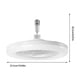 thumbnail image 3 of Ventilador, ventilador de techo, ventilador de escritorio, ventilador portátil E27 Ventilador de techo con luces Ventilador de techo bajo cerrado Luz de techo con ventilador Ventilador oculto Delier L, 3 of 9