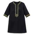 thumbnail image 3 of LIIPEE Boys Girls T-Shirts Spring Summer Casual Loose Long Sleeve Embroidered Robe Kids Classic Everyday Wear Tee Shirts,Black,2-3 Years, 3 of 6