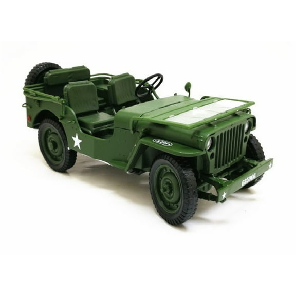 1/18 WWII Tactical SUV Off-road Military Vehicle Model Diecast Vehicle  Model for Collection Toys