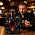 thumbnail image 6 of Artistic Octopus Shaped Glass Decanter, 350ml Borosilicate Glass Liquor Bottle, Decorative 3D Deep Sea Tentacle Sculpture, Unique Bar Home Decor Collectible Gift for Men Marine Lovers, 6 of 9