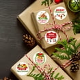 thumbnail image 5 of 500 pegatinas navideñas de Papá Noel, pegatinas de Feliz Navidad, pegatinas redondas para regalo, etiquetas de sello de Felices Fiestas, suministros para fiestas, 5 of 5