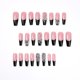thumbnail image 4 of Prensa negra en las uñas Uñas postizas Uñas postizas negras cuadradas con diseño de serpiente Pegamento de cobertura completa en las uñas Palo brillante en las uñas para mujeres JAMW Sencillez, 4 of 4