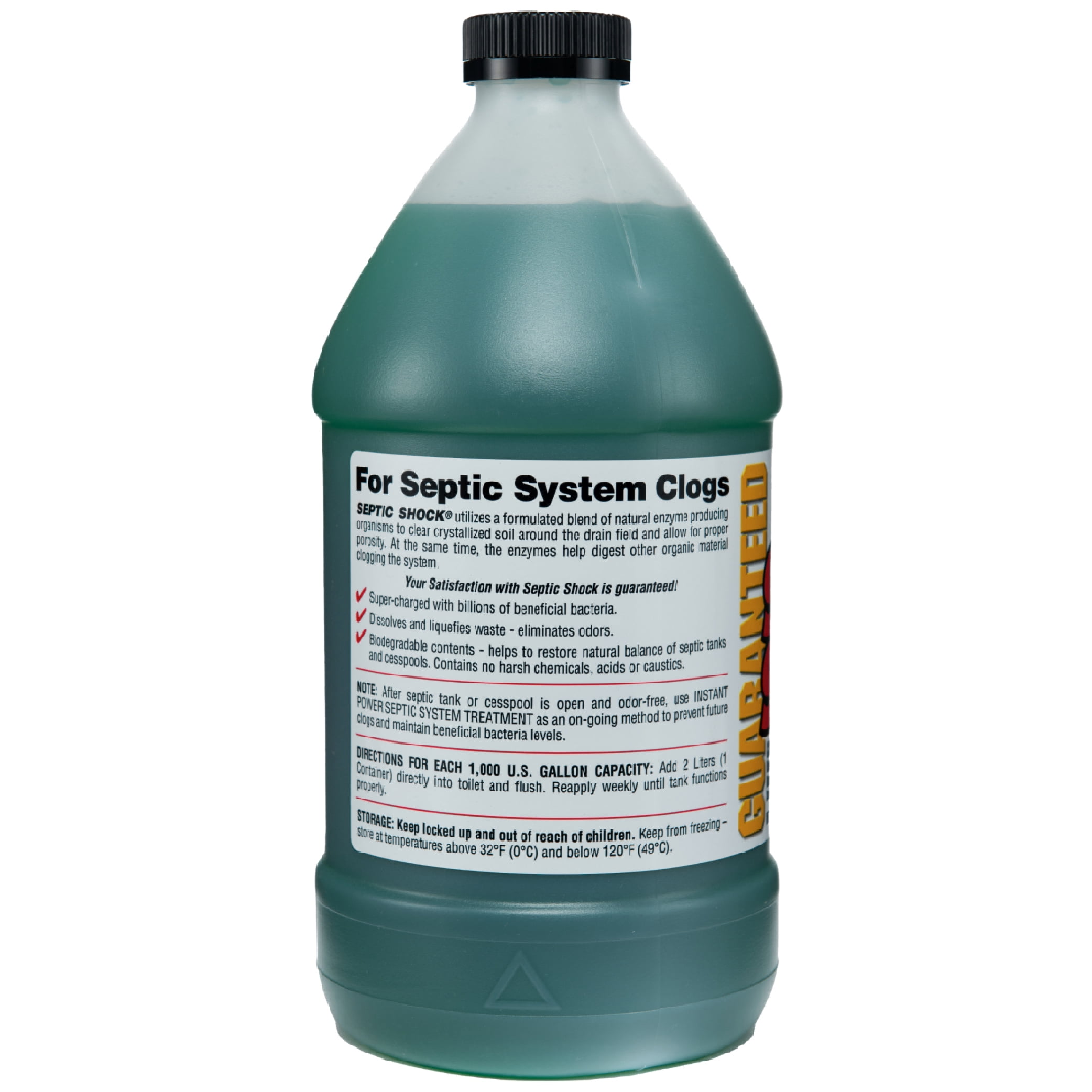 (2 pack) Instant Power Septic Shock, Super Charged for Clogged Septic System, 67.6 fl oz (2 Liter)