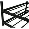 thumbnail image 3 of Euroco Metal Twin Size House Bed with Trundle for Kids, Black, 3 of 11