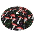 thumbnail image 2 of Kll 36" Christmas Tree Skirt Red Mushrooms Xmas Tree Skirts Mat For New Year Xmas Holiday Party Indoor Outdoor Home Decoration, 2 of 9