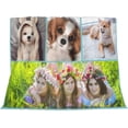 thumbnail image 3 of Personalised Photo Blanket Throw,Customized Blankets with Photo Text Collage, Custom Flannel Blankets for Child and Adults Mother's Day Birthday Wedding Gift Fits Couch Sofa Bedroom 125x100cm, 3 of 6