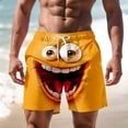 thumbnail image 2 of RMGVDSD Mens Shorts Graphic Breathable Beach Shorts For Men Lightweight Summer Drawstring Elastic Waist Casual Shorts With Pocket Men's Casual Shorts, 2 of 4