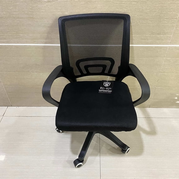 omutan chairs,Office Desk Computer Chair Ergonomic Mesh Gaming Mid Back Seat with Comfy Lumbar Support Adjustable Height Swivel for Home Task (Black)