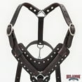 thumbnail image 4 of HILASON Heavy Duty Genuine Leather Dog Harness Padded Dark Brown Medium, 4 of 5