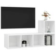 thumbnail image 3 of vidaXL TV Cabinet Set 2 Piece Chipboard Wall Mounted Furniture Multi Colors, 3 of 11