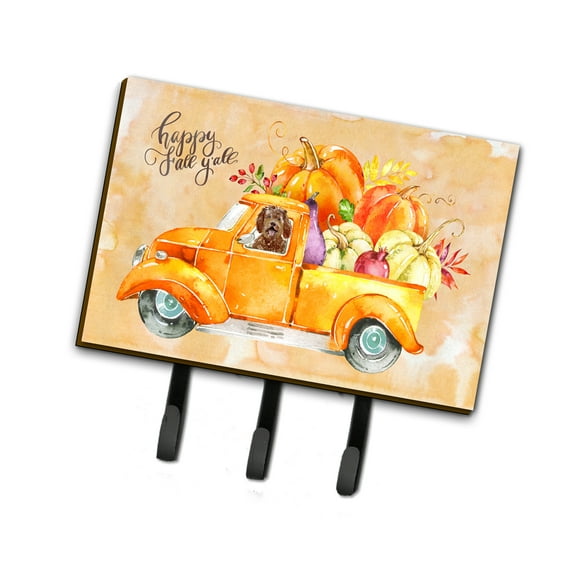 Fall Harvest Labradoodle Leash or Key Holder