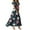 Dark Blue, variant on Women's Patriotic Maxi Dress USA Flag Inspired Star Print V Neck Short Sleeve Independence Day Summer Dress for Beach and Holiday Celebrations White M