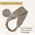 thumbnail image 4 of (3 pack) Scunci x Kelsey Anderson Printed Fabric Headwrap Headband, Faux Snakeskin Print, 1 count, 4 of 8