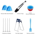 thumbnail image 2 of Air Fryer Accessories Set Of 13 Airfryer Accessory with 50pcs Air Fryer Square Paper Liners Oven Cake Pan Pizza Pan Air Silicon Pot Pad, 2 of 7