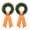 Orange, variant on Orange Wreath Sash for Front Door, 2 Pack Fall Gingham Wreath Satin Sash, 55 inch Garland Ribbon for Indoor Outdoor Porch Holiday Decor
