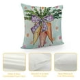 thumbnail image 4 of HENGT  Easter Pillow Cover Colorful Carrots Polka Dots Decorations Holiday Farmhouse Spring Pillow Case for Home Sofa Couch Decor, 4 of 5