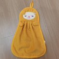 thumbnail image 4 of Naierhg 1/6Pcs Microfiber Hand Towel Quick-Drying Absorbent Cartoon Animal Design with Hanging Rope Bathroom Hand Towel Blue, 4 of 8