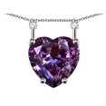 thumbnail image 2 of Star K� Heart Shape 8mm Simulated Alexandrite Stackable Mothers Pendant, 2 of 9