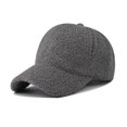 thumbnail image 1 of 2021 new lamb wool solid color baseball cap cap outdoor sun hat wholesale, 1 of 6