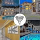 thumbnail image 2 of 8-Pack 35w 12v Dimmable MR16 Gu5.3 Halogen Bulbs, 400 Lumens, 2800k Warm White, Glass Cover, 2 of 5