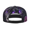 thumbnail image 2 of Hirioo Purple-Eyed Floral Leopard for Baseball Cap Men Cap Flat Brim for Men Women Teens Adjustable Baseball Cap, 2 of 7