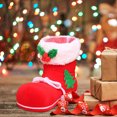 thumbnail image 4 of Botas De Almacenamiento De Azúcar Bolsa de dulces de Navidad Caja de almacenamiento de estilo de zapato de plástico Contenedor de bocadillos para Año Nuevo Sywqhk Cuidado Belleza, 4 of 7