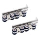 thumbnail image 5 of Speravity 2 unids/set rodillo de puerta corredera 4/8 ruedas Hardware rueda de pista polea suministros para el hogar accesorios de Metal para el Type1 NO1 Speravity  CBP593371, 5 of 5