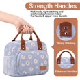 thumbnail image 4 of Bolsa de almuerzo Yotrone para mujer y hombre, aislante, 10 L, color azul margarita, 4 of 7