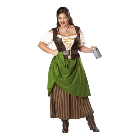 Plus Tavern Maiden Costume for Women
