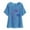 Blue, variant on DDAPJ pyju Dandelion Tops for Women Cotton Linen Short Sleeve T-shirt Loose Comfy Beach Blouse Casual Summer Tees Limited Time Sales Black S