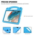 thumbnail image 4 of Kids Friendly Case for Samsung Galaxy Tab A8 10.5 inch X200/X205/X207,Dteck Shockproof EVA Handle Kickstand Protective Lightweight Case Cover for Galaxy Tab A8 10.5" 2022,Blue, 4 of 5
