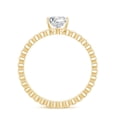 thumbnail image 3 of Rosec Jewels Princess Cut Diamond Engagement Ring (5 mm, Ef-Vs Quality) Certified Lab Diamond Square Ring, 14K Yellow Gold, US 9.50, 3 of 9