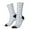 2 Black-2, variant on Hipster Mustache Crew Socks for Men & Women, Breathable Casual Athletic Ankle Socks