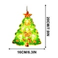 thumbnail image 2 of Christmas Window Hanging Lights, Acrylic Decorative Lights for Holiday Windows, Santa, Snowman, Reindeer & More, Battery Powered Christmas Lights, 2 of 4