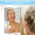 thumbnail image 3 of HomCom Vertical 24" Stainless Steel Bathroom Wall Mirror Medicine Cabinet, 3 of 7