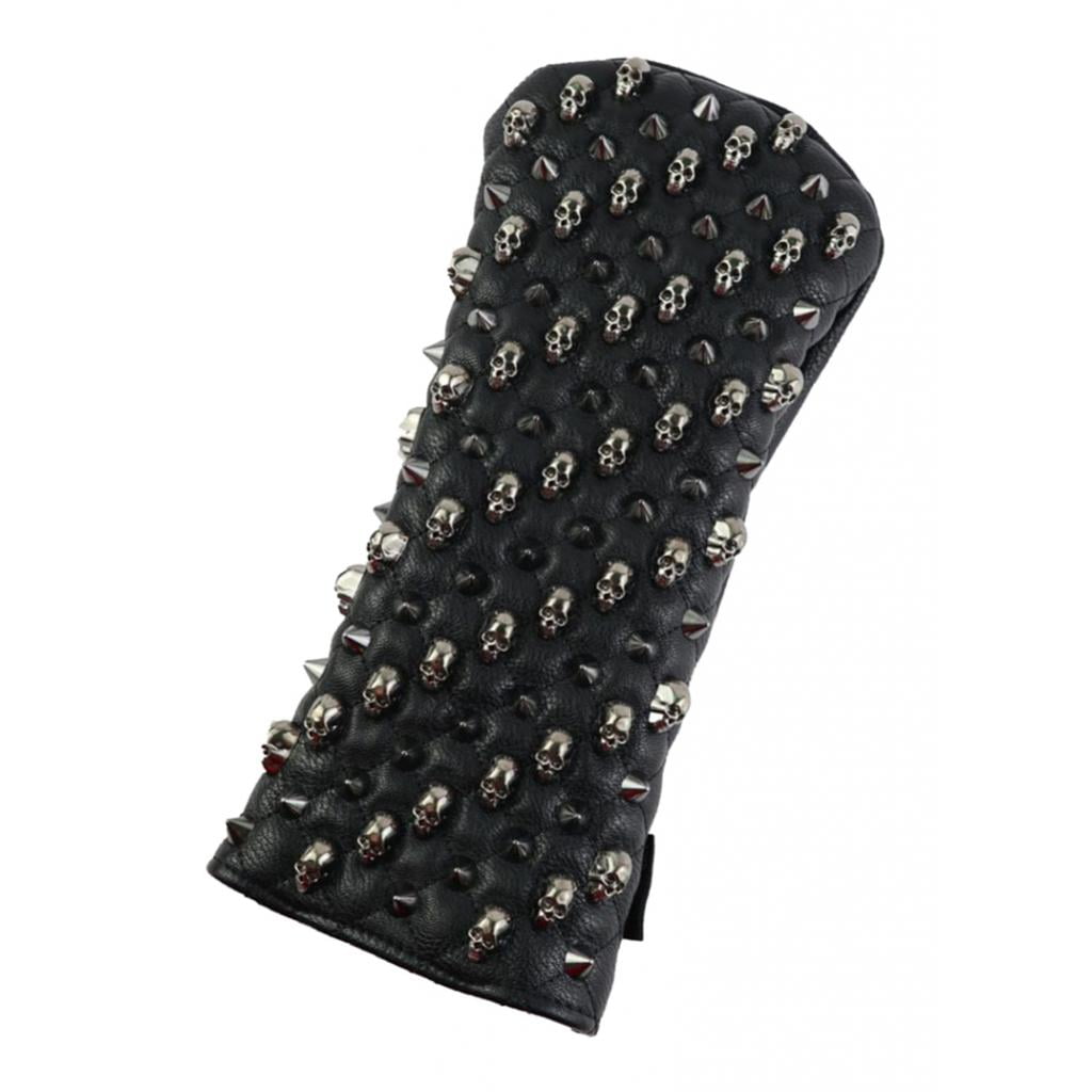 funtasica Golf Putter covers for head, Synthetic Leather golf Covers & Skull Rivet Design - Compact & Portable