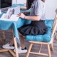 thumbnail image 3 of Xiao Hua Cojín Redondo Grueso Azul Oscuro para Silla de Comedor -1 Pieza, Cojín de Encaje Suave Que Reduce la Presión, Cojín Antideslizante para Silla de Comedor para Sala de Estar Silla de Ocio,, 3 of 5