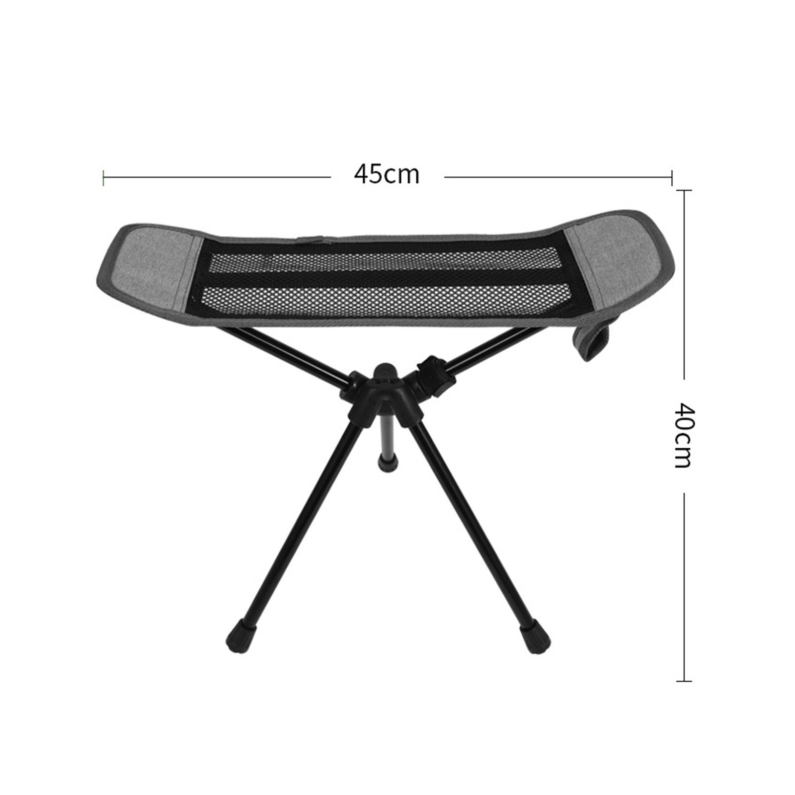 Portable Folding Chair Ottoman Outdoor Recliner Lazy Footrest Leg Rest Camping Chair Footstool for Hiking Fishing Picnic - image 5 of 10
