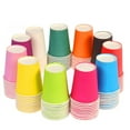 thumbnail image 4 of 100pcs Colorful Disposable DIY Paper Cups Thicken Children Handcraft Art Material (Green), 4 of 6
